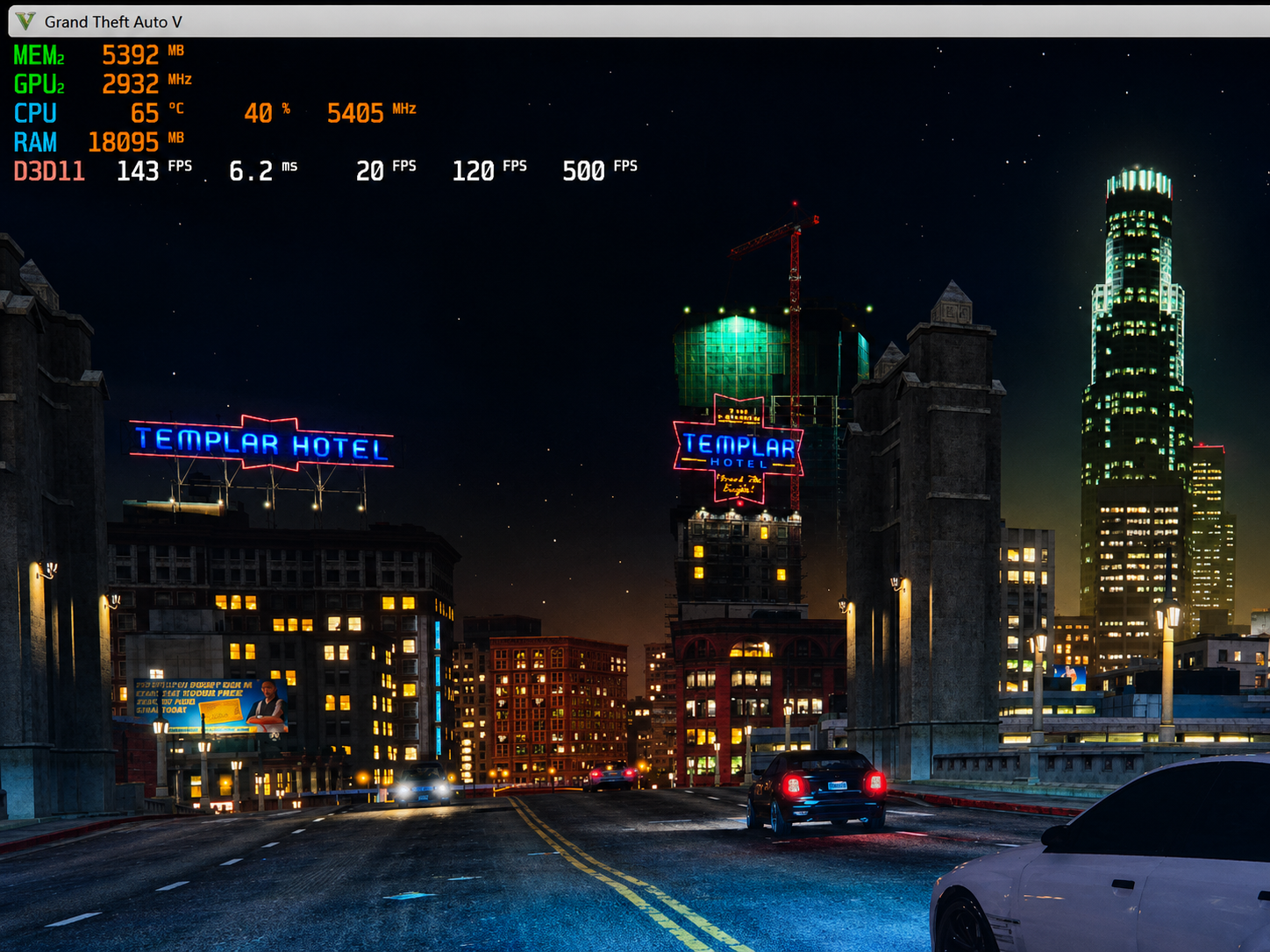 Teste de desempenho no Grand Theft Auto V